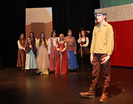  The cast of "Jack and the Giant" runs through a dress rehearsal.
